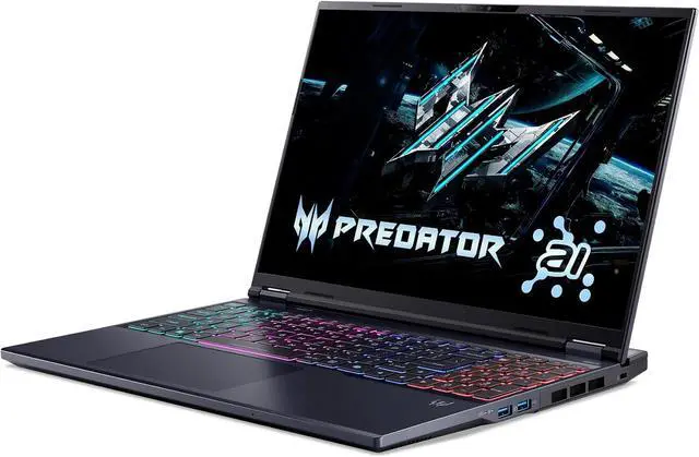 Alt view image 4 of 6 - Acer Predator Helios Neo 16 AI Gaming Laptop, 16" WQXGA 240Hz, Intel 24-core Ultra 9 275HX Processor, NVIDIA GeForce RTX 5070 Ti 12GB Graphic, 32GB DDR5 4TB PCIe SSD, Windows 11 Pro
