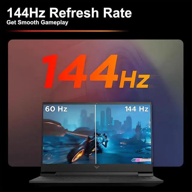 Alt view image 5 of 6 - HP Victus 15 Gaming Laptop, 15.6" FHD (1920 x 1080) 144Hz, Intel 8-core i5-13420H Processor, NVIDIA GeForce RTX 4050 6GB graphics, 32GB DDR4 512GB PCIe SSD, Windows 11, Office 2021 License