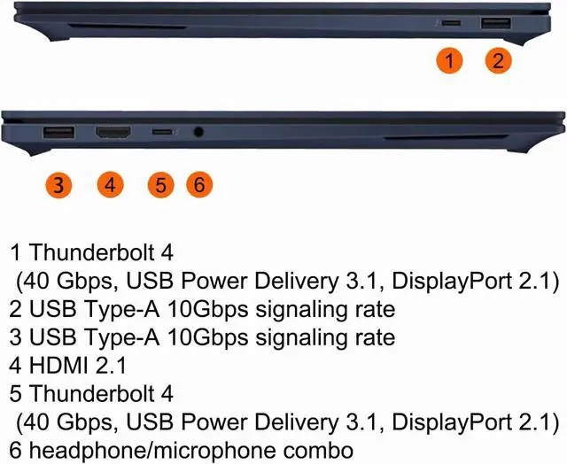 Alt view image 5 of 6 - HP OmniBook X 14 Laptop, 14" 3K (2880 x 1800) OLED 120Hz Touchscreen, Intel Octa-core Ultra 7 355 Processor, Intel Graphics, 16GB DDR4 512GB PCIe SSD, Wi-Fi 7, Windows 11 Home