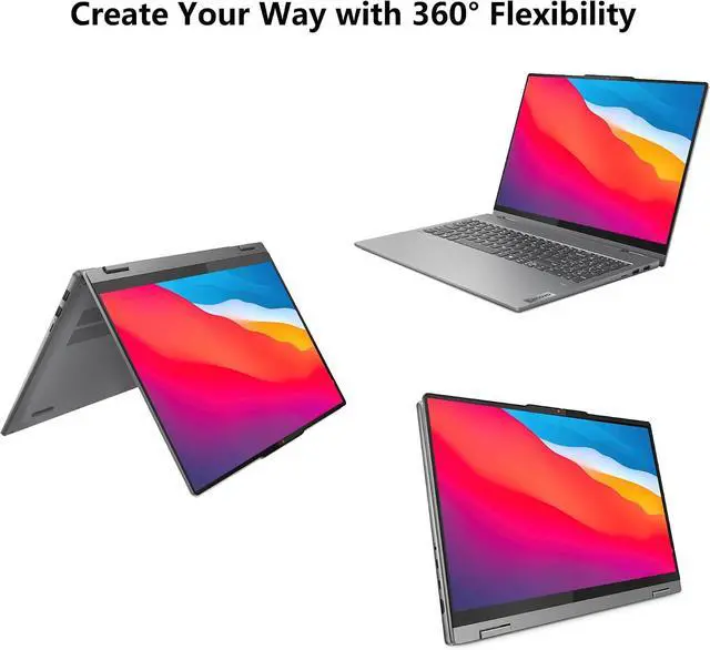 Alt view image 5 of 6 - Lenovo IdeaPad Flex 5 2-in-1 Laptop, 16" WUXGA Touchscreen, Intel Core 5 120U 10-core Processor, Intel Graphics, 16GB DDR4 256GB PCIe SSD, Fingerprint, Windows 11 Pro, Office 2021 License