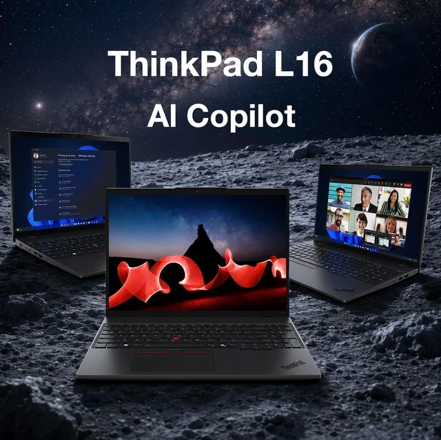 Alt view image 4 of 6 - Lenovo ThinkPad L16 Laptop, 16.0" WUXGA Display, Intel Core Ultra 7 155U 12-Cores Processor, Intel Graphics, 16GB DDR5 2TB PCIe SSD, Backlit KB, Fingerprint, Windows 11, Office 2021 License