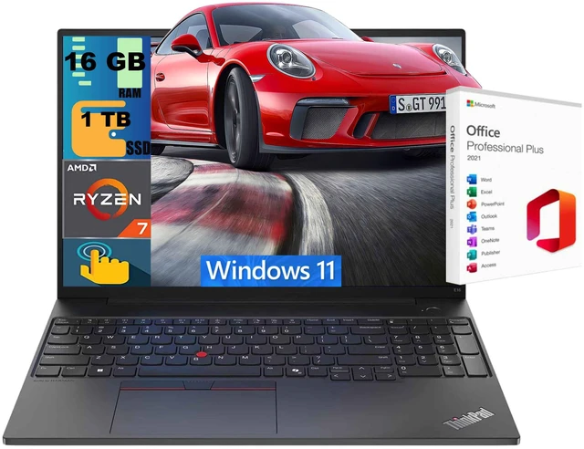 Main image of Lenovo ThinkPad L16 Laptop, 16" FHD+ Touchscreen, AMD Ryzen 7 Pro 250 8 Cores Processor, AMD Radeon Graphics, 16GB DDR5 1TB PCIe SSD, Backlit KB, FR, Wi-Fi 7, Windows 11, Office 2021 License