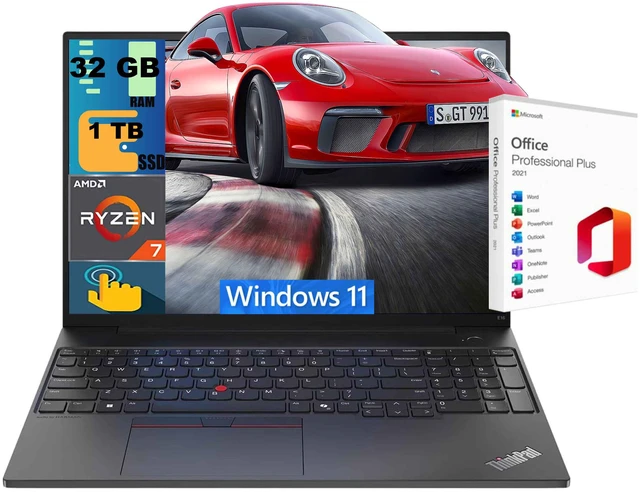 Main image of Lenovo ThinkPad L16 Laptop, 16" FHD+ Touchscreen, AMD Ryzen 7 Pro 250 8 Cores Processor, AMD Radeon Graphics, 32GB DDR5 1TB PCIe SSD, Backlit KB, FR, Wi-Fi 7, Windows 11, Office 2021 License