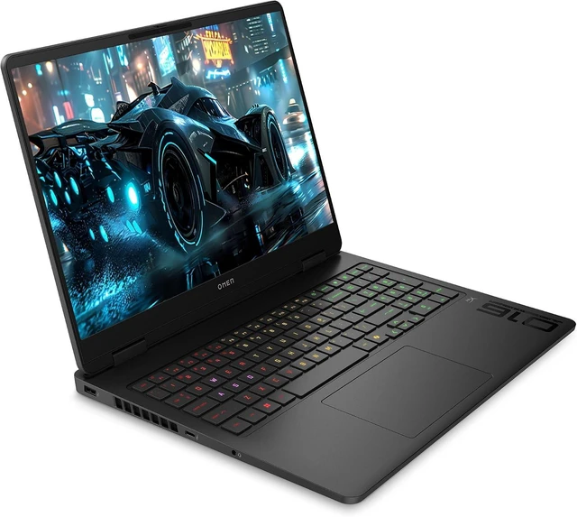 Alt view image 3 of 6 - HP OMEN 16 Gaming Laptop, 16" WQXGA 240Hz, AMD Ryzen AI 9 365 10 cores Processor, NVIDIA GeForce RTX 5070 8 GB GDDR7, 16GB DDR5 512GB PCIe SSD, Wi-Fi 6E, Windows 11, Office 2021 License