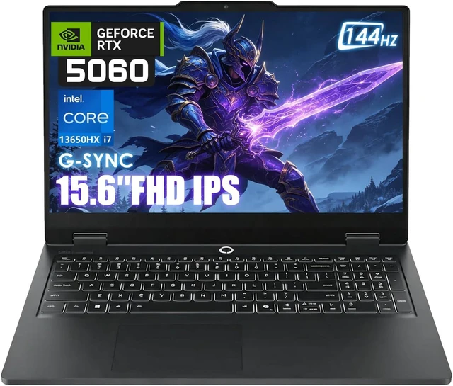 Alt view image 2 of 6 - Lenovo LOQ 15 Gaming Laptop, 15.6" FHD 144Hz, Intel Core i7-13650HX 14 cores Processor, NVIDIA GeForce RTX 5060 8GB GDDR7, 16GB DDR5 512GB PCIe SSD, Wi-Fi 6, Windows 11, Office 2021 License