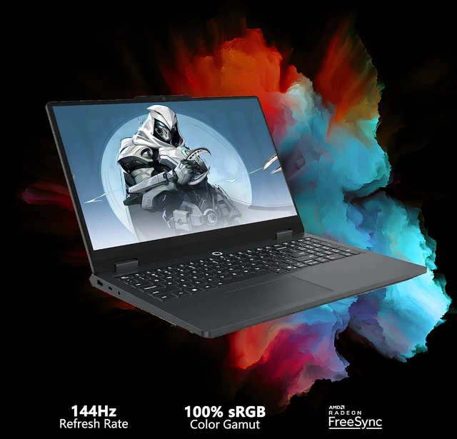 Alt view image 3 of 6 - Lenovo LOQ 15 Gaming Laptop, 15.6" FHD 144Hz, AMD 8-core Ryzen 7 170 Processor, NVIDIA GeForce RTX 5050 8GB GDDR7, 16GB DDR5 2TB PCIe SSD, Wi-Fi 6 + Bluetooth 5.2, Backlit KB, Windows 11