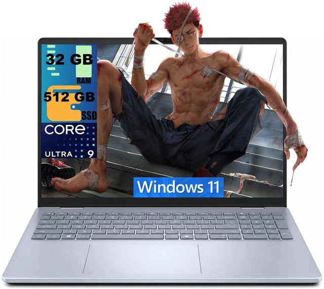 Main image of Dell 16 Plus Laptop, 16" WUXGA (1920x1200) Touchscreen, Intel Octa-core Ultra 9 288V Processor, Intel Arc 140V Graphics, 32GB DDR5 512GB PCIe SSD, Backlit Fingerprint Wi-Fi7, Windows 11 Home