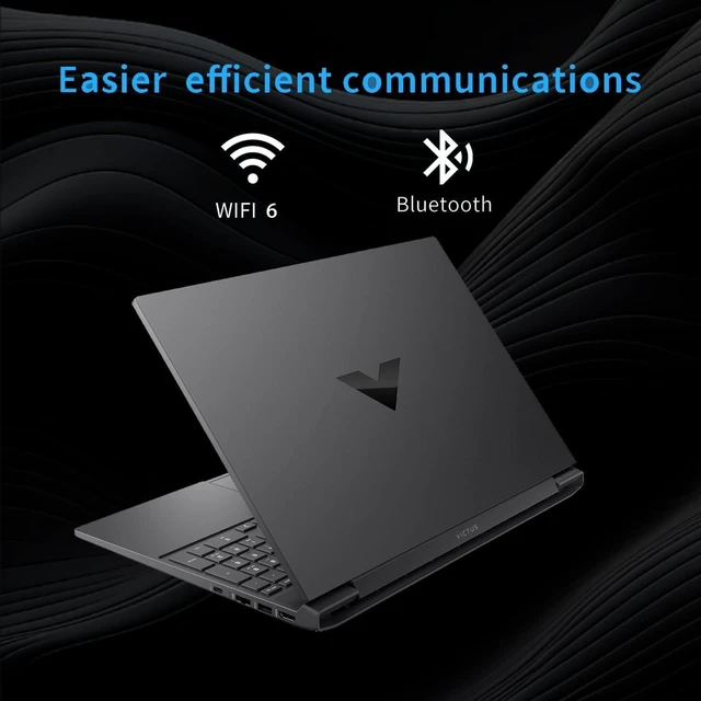 Alt view image 5 of 6 - HP Victus 15 Gaming Laptop, 15.6" FHD 144Hz, AMD Ryzen 5 7535HS 6 cores, AMD Radeon RX 6550M, Backlit Keyboard, Wi-Fi 6, Office 2021 License, Windows 11 Home, 16GB DDR5 RAM 1TB PCIe SSD