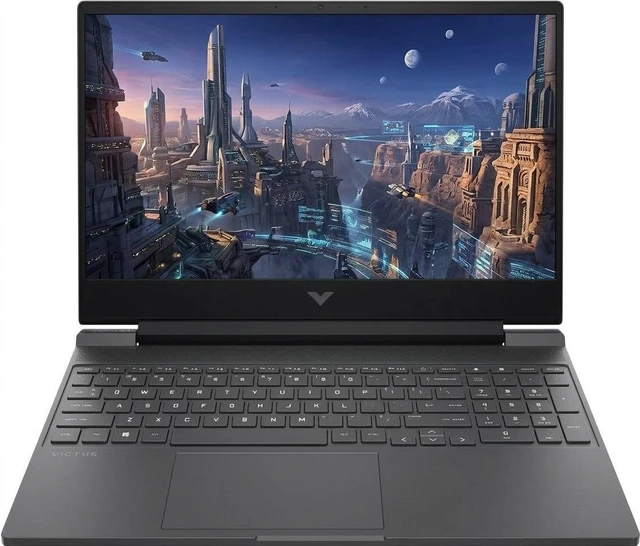 Main image of HP Victus 15 Gaming Laptop, 15.6" FHD 144Hz, AMD Ryzen 5 7535HS 6 cores, AMD Radeon RX 6550M, Backlit Keyboard, Wi-Fi 6, Office 2021 License, Windows 11 Home, 16GB DDR5 RAM 1TB PCIe SSD