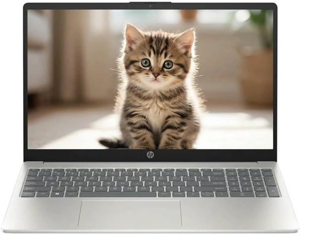 Main image of HP 15 Laptop 15.6" HD Touchscreen Intel Core i5-1235U Webcam Wi-Fi 6 HDMI Lifetime Office 2021 Windows 11 Home 64GB RAM 2TB PCIe SSD