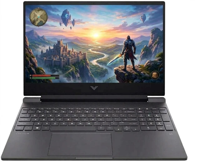 Main image of HP Victus 15 Gaming Laptop, 15.6" FHD 144Hz, Intel Core i5-13420H, NVIDIA GeForce RTX 4050 6GB, Backlit KB, Windows 11 Pro, 32GB RAM 256GB PCIe SSD