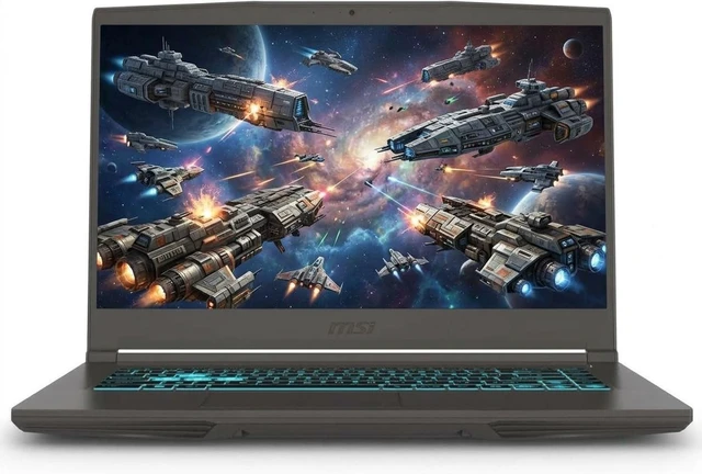 Main image of MSI Thin 15 Gaming Laptop, 15.6" FHD 144Hz, Intel i5-13420H 8 Cores, RTX 3050 4GB, Backlit KB, Lifetime Office 2024, Windows 11 Pro, 32GB 4TB PCIe SSD