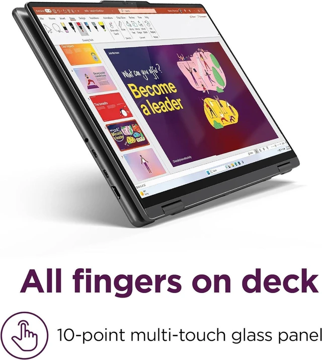 Alt view image 3 of 5 - Lenovo Yoga 7 2-in-1 Laptop, 16" FHD+ Touchscreen, Intel Core Ultra 7 155U 12 Cores Processor, Intel Graphics, FP Reader, Wi-Fi 6E, Windows 11 Home, 16GB LPDDR5X RAM, 1TB PCIe SSD