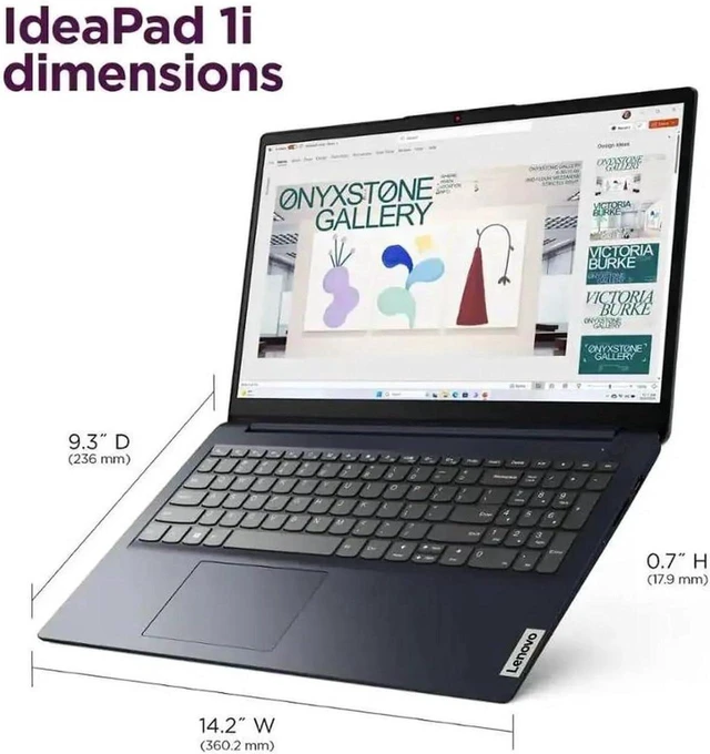 Alt view image 4 of 5 - Lenovo IdeaPad 1 15 Laptop, 15.6" FHD Touchscreen, Intel Core i5-1334U 10 Cores Processor, Intel Iris Xe Graphics, Wi-Fi 6, Windows 11 Pro, Lifetime Office 2021, 40GB RAM, 512GB PCIe SSD