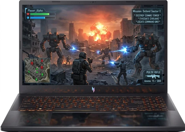 Main image of Acer Nitro V 15 Gaming Laptop, 15.6" FHD IPS 165Hz, Intel Core i5-13420H 8 Cores Processor, NVIDIA GeForce RTX 5050, Wi-Fi 6, Windows 11 Pro, 64GB RAM, 2TB SSD
