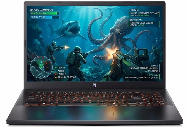Main image of Acer Nitro V 15 Gaming Laptop, 15.6" Full HD, Intel Core i5-13420H 8 Cores, GeForce RTX 5050 8GB GDDR7, Wi-Fi 6, Windows 11 Pro, 16GB DDR5 RAM, 512GB SSD
