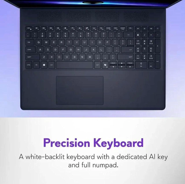Alt view image 5 of 6 - Alienware 16 Aurora AI Gaming Laptop, 16.0" 120Hz WQXGA, Intel Core 7 240H, GeForce RTX 5060 8GB GDDR7, Windows 11 Pro, 64GB DDR5 RAM, 4TB SSD