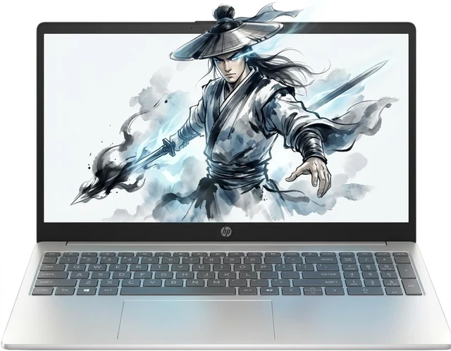 Main image of HP 15 Laptop, 15.6" FHD Touchscreen, Intel Core i5-1334U 10 cores processor, Intel UHD Graphics, Wi-Fi 6, Webcam, Windows 11 Home, 64GB RAM, 256GB PCIe SSD