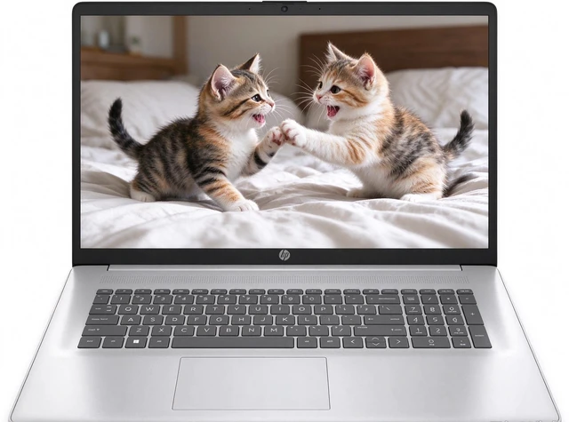Main image of HP 17 Laptop, 17.3" HD+ Touchscreen, AMD Ryzen 5 7430U 6 Cores Processor, AMD Radeon Graphics, Wi-Fi 6, Windows 11 Pro, 32GB RAM, 1TB PCIe SSD