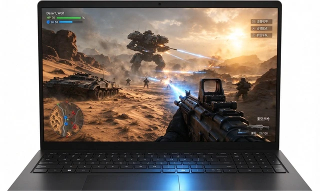 Main image of Dell 15 Laptop, 15.6" FHD Display, Intel Core Ultra 7 255U 12-Core Processor, Intel Graphics, Backlit Keyboard, WiFi 6, 16GB DDR5 1TB PCIe SSD, Windows 11 Pro