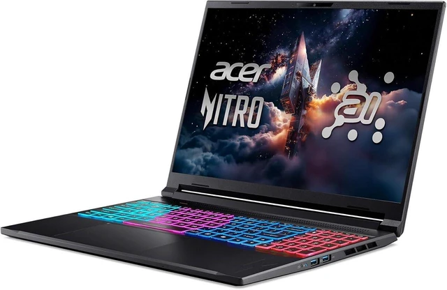 Alt view image 4 of 6 - Acer Nitro V 16S Gaming Laptop, 16" WUXGA (1920 x 1200) 180Hz Display, AMD Ryzen 7 260 8-Core Processor, NVIDIA GeForce RTX 5060 8GB GDDR7, 16GB DDR5 2TB SSD, Office 2021, Windows 11 Home