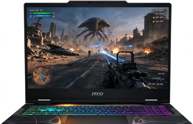Main image of MSI Cyborg A15 Gaming Laptop, 15.6" FHD 144Hz, AMD Ryzen 9 270 8-Core Processor, NVIDIA GeForce RTX 5060 8GB GDDR7, Wi-Fi 6E, 32GB DDR5 1TB PCIe SSD, Lifetime Office 2021, Windows 11 Home
