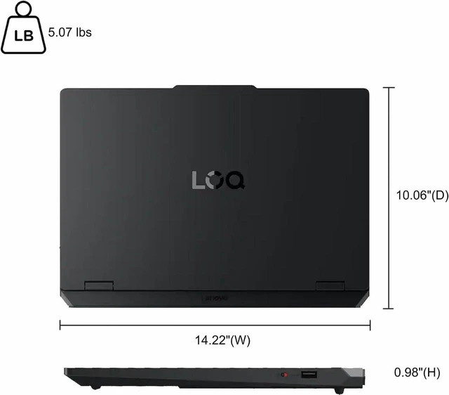 Alt view image 2 of 6 - Lenovo LOQ Gaming Laptop, AMD Ryzen 7 170 8-Core Processor, NVIDIA GeForce RTX 5050 8GB GDDR7, 15.6" FHD 144Hz Display, Wi-Fi 6, Backlit KB, 16GB DDR5 4TB SSD, Office 2021, Win 11 Home
