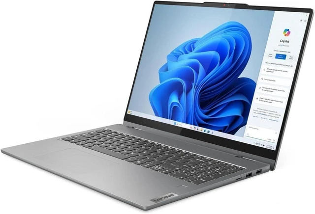 Alt view image 6 of 6 - Lenovo IdeaPad 5 2-in-1 Laptop, AMD Ryzen 7 8845HS Processor, AMD Radeon 780M Graphics, 16" WUXGA Touchscreen, Wi-Fi 6, Fingerprint, 16GB DDR5 4TB SSD, Office 2024, Windows 11 Pro