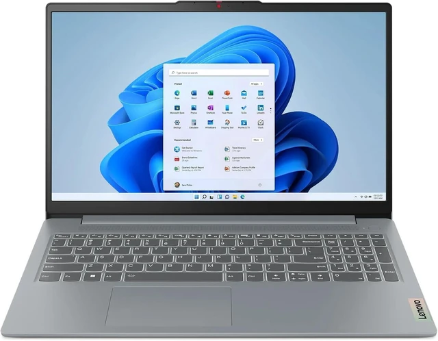 Alt view image 2 of 6 - Lenovo IdeaPad Slim 3 15 Laptop, AMD Ryzen 5 7520U 4-Core Processor, AMD Radeon 610M Graphics, 15.6" FHD Touchscreen, Wi-Fi, 8GB DDR5 512GB PCIe SSD, Lifetime Office 2021, Windows 11 Pro
