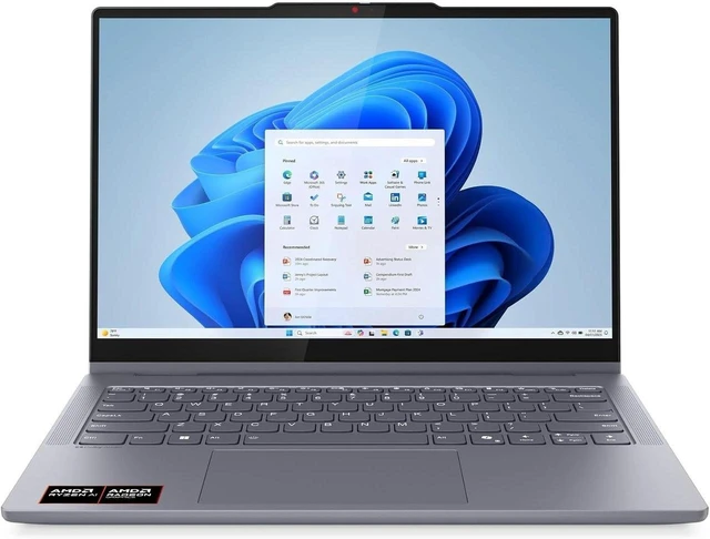 Alt view image 2 of 5 - Lenovo IdeaPad 5 14 Laptop, AMD Ryzen AI 7 350 8-Core Processor, AMD Radeon 860M Graphics, 14" WUXGA Touchscreen, Wi-Fi 7, Backlit KB, 16GB DDR5 1TB SSD, Office 2024, Windows 11 Home