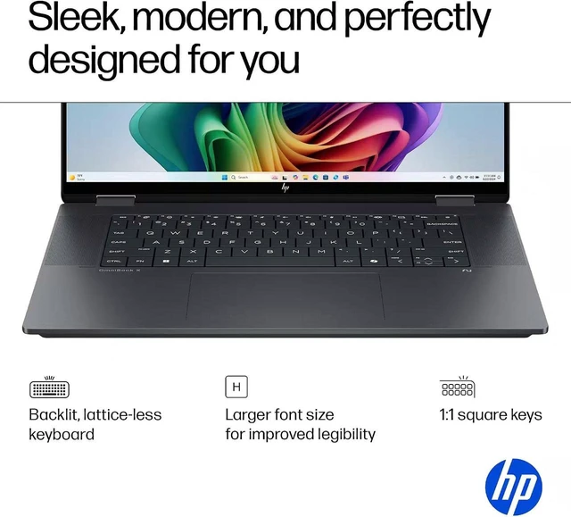 Alt view image 3 of 5 - HP OmniBook X Flip 16 Laptop, Intel Core Ultra 7 256V 8-Core Processor, Intel Arc 140V Graphics, 16" WUXGA Touchscreen, WiFi 6E, Backlit KB, 16GB DDR5 512GB SSD, Office 2021, Windows 11 Home