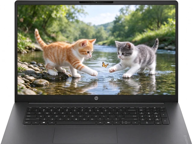 Main image of HP OmniBook 3 17 Laptop, Intel Core Ultra 7 255U 12-Core Processor, Intel Graphics, 17.3" FHD Display, Wi-Fi 7, Backlit KB, 16GB DDR5 1TB PCIe SSD, Lifetime Office 2024, Windows 11 Home