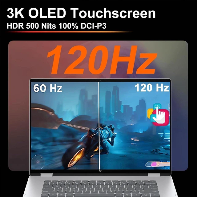Alt view image 5 of 6 - HP OmniBook 7 Flip 16 2-in-1 Laptop, Intel Core Ultra 7 258V Octa-core Processor, Intel Arc 140V Graphics, 16" 3K OLED Touchscreen, Wi-Fi 7, 32GB DDR5 1TB SSD, Windows 11 Pro