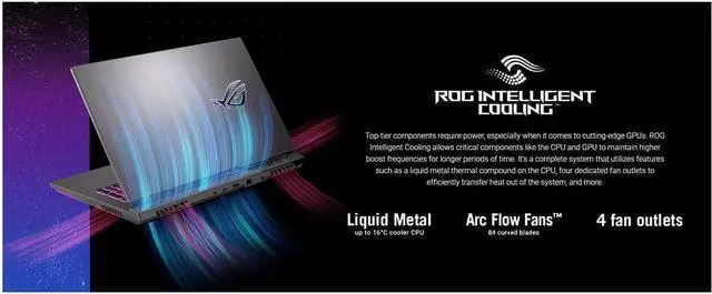 Alt view image 7 of 7 - ASUS ROG Strix G17 Gaming Laptop, 17.3" FHD 144Hz Display, AMD Ryzen 7 6800H 8 cores Processor, NVIDIA GeForce RTX 3050 4GB GDDR6, 64GB DDR5  4TB PCIe SSD, RGB Keyboard, Windows 11