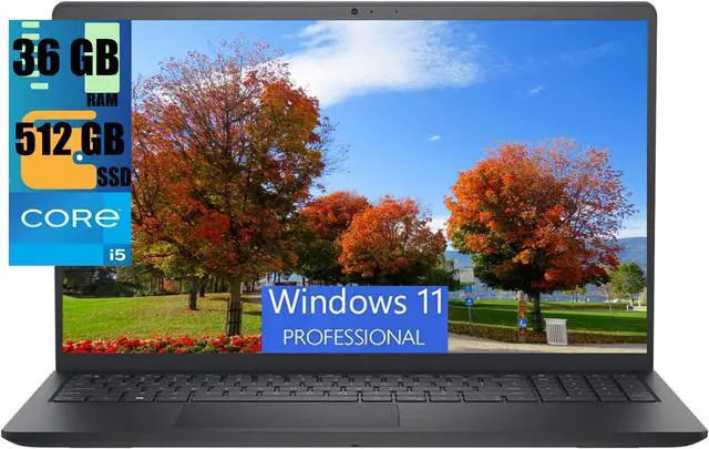 Main image of DELL Inspiron 3520 15 Business Laptop, 15.6'' FHD Touchscreen, Intel Core i5-1155G7 4 Cores Processor, Intel UHD Graphics, 36GB DDR4  512GB PCIe SSD, Wi-Fi, Bluetooth, Windows 11 Pro