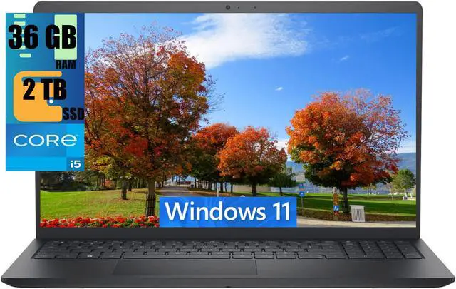 Main image of DELL Inspiron 3520 15 Business Laptop, 15.6'' FHD Touchscreen, Intel Core i5-1155G7 4 Cores Processor, Intel UHD Graphics, 36GB DDR4  2TB PCIe SSD, Wi-Fi, Bluetooth, Windows 11