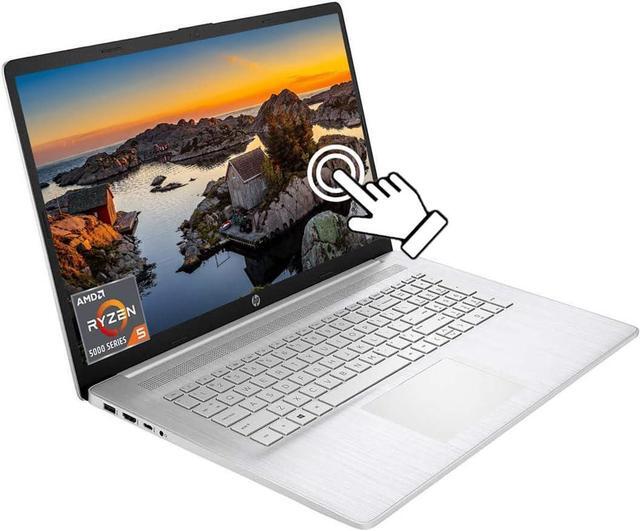 Alt view image 3 of 5 - HP 17 Laptop, 17.3" HD+ Touchscreen, AMD Ryzen 5 5500U 6 cores Processor, AMD Radeon Graphics, 32GB DDR4  512GB PCIe SSD, Wi-Fi, Bluetooth 5, Webcam, Windows 11