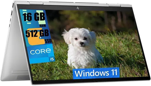 Main image of HP Envy x360 2-in-1 14 Laptop, 14" FHD Touchscreen, Intel Core 7 150U 10 Cores Processor, Intel Graphics, 16GB  DDR4  512GB   PCIe SSD, Backlit Keyboard, Fingerprint Reader, Windows 11 Home