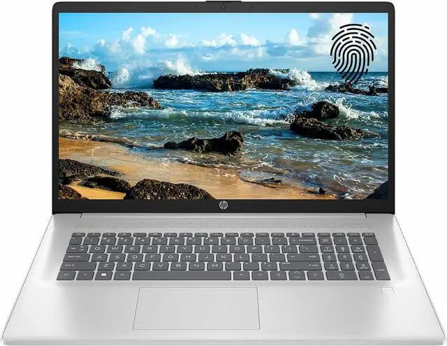 Alt view image 2 of 6 - HP 17 Laptop, 17.3" FHD (1920 x 1080) Display, Intel Core i3-N305 8 Cores Processor, Intel UHD Graphics, 16GB DDR4 512GB PCIe SSD, Fingerprint Reader, Wi-Fi 6, Windows 11 ,Office 2024 License