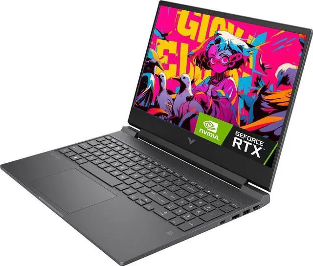 Alt view image 3 of 5 - HP Victus 15 Laptop, 15.6" FHD 144Hz, Intel Core i5-12500H 12 Cores Processor, NVIDIA GeForce RTX 4050 GPU 6 GB, 32GB DDR5 4 TB PCIe SSD, Backlit Keyboard, Wi-Fi 6, Windows 11 Pro,Office 2024 License