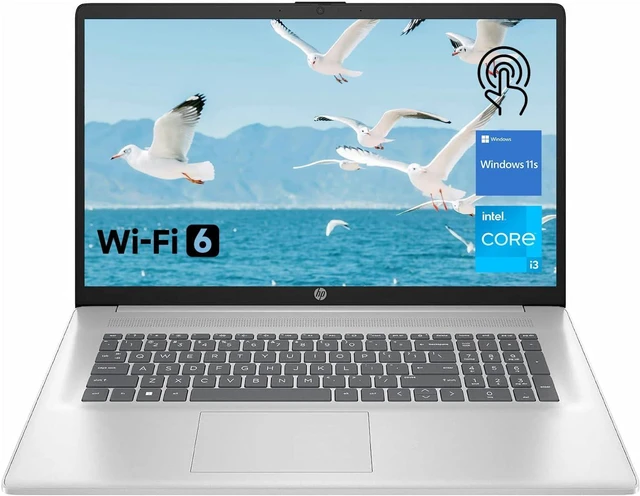Alt view image 2 of 6 - HP 17 Laptop, 17.3" HD + Display, Intel Core i3-N305 8-Cores Processor, Intel UHD Graphics, 16GB DDR4 1 TB PCIe SSD, Bluetooth, Office 2024 License, Windows 11 Pro