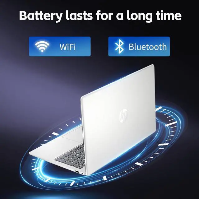 Alt view image 5 of 6 - HP 17 Laptop, 17.3" HD + Display, Intel Core i3-N305 8-Cores Processor, Intel UHD Graphics, 32GB DDR4 2 TB PCIe SSD, Bluetooth, Wi-Fi 6, Windows 11 Pro,Office 2024 License