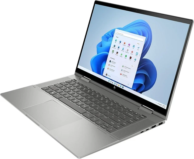Alt view image 3 of 6 - HP Envy x360 15 Laptop, 15.6" FHD Touchscreen, Intel Core i5-1335U 10-Core Processor, Intel Iris Xe Graphics, 8GB DDR4 2 TB PCIe SSD, BT 5.3, Backlit KB, Windows 11 Pro ,Office 2024 License