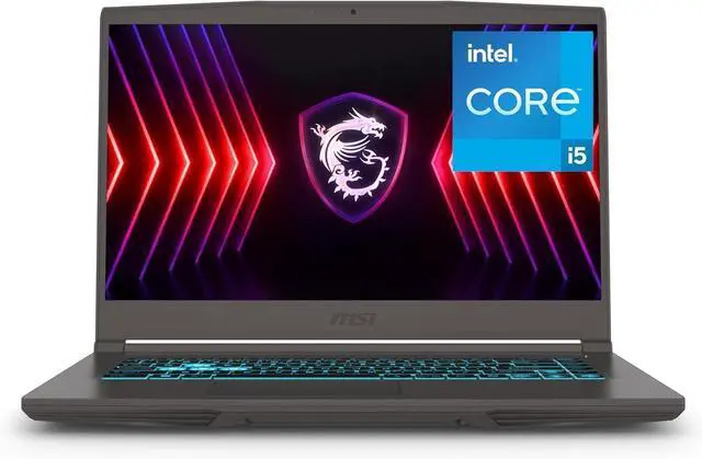 Alt view image 2 of 6 - MSI Thin 15 Gaming Laptop, 15.6" FHD 144Hz, Intel Core i5-13420H 8 cores Processor, NVIDIA GeForce RTX 4050 6GB Graphic, 32GB DDR5 512GB PCIe SSD, Backlit Keyboard, Windows 11 ,Office 2024 License