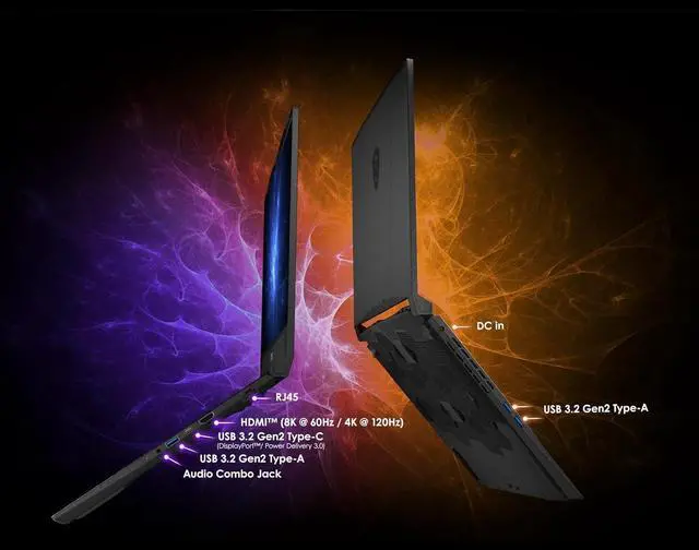 Alt view image 5 of 5 - MSI Katana 15 Gaming Laptop, 15.6" 165Hz QHD+, Intel Core i9-14900HX 24 cores Processor, NVIDIA GeForce RTX 5070 12GB GDDR7, 64GB DDR5 4 TB PCIe SSD, RGB Keyboard, Windows 11