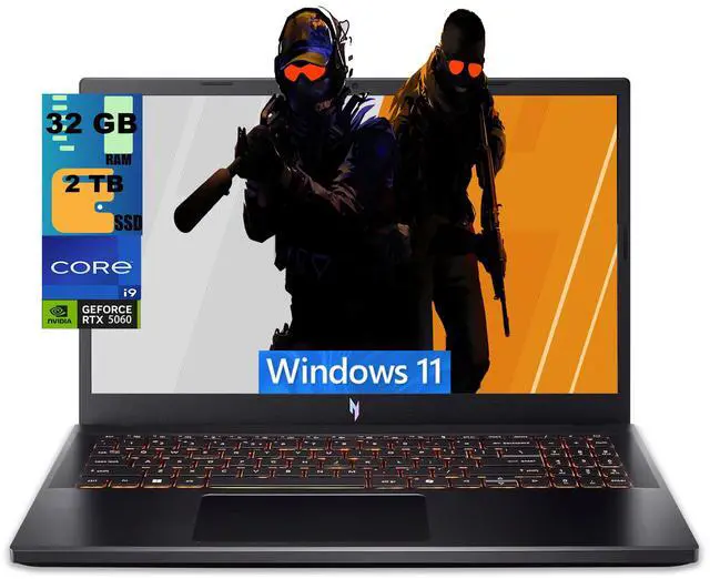 Main image of Acer Nitro V 15 Gaming Laptop, 15.6" FHD 165Hz, Intel Core i9-13900H 14-Cores Processor, NVIDIA GeForce RTX 5060 8 GB GDDR7, 32GB DDR5 2 TB PCIe SSD, Wi-Fi 6, Windows 11