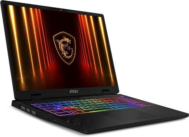 Alt view image 3 of 6 - MSI Crosshair A16 Gaming Laptop, 16" QHD+ 240Hz, AMD Ryzen 9 8940HX 16-Core Processor, NVIDIA GeForce RTX 5060 8 GB GDDR7, 16GB DDR5 1 TB PCIe SSD, Wi-Fi 6E, Windows 11