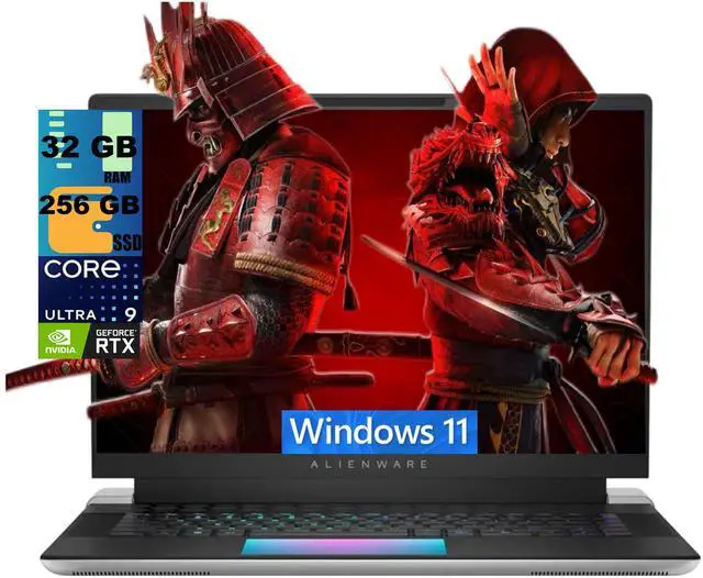 Main image of Alienware X16 Gaming Laptop, 16" QHD+ 240Hz Display, Intel Core Ultra 9 185H Processor, NVIDIA GeForce RTX 4080 12GB GDDR6, 32 DDR5 256 PCIe SSD, WiFi 7, Windows 11 Home