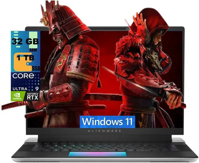 Main image of Alienware X16 Gaming Laptop, 16" QHD+ 240Hz Display, Intel Core Ultra 9 185H Processor, NVIDIA GeForce RTX 4080 12GB GDDR6, 32 DDR5 1 TB PCIe SSD, WiFi 7, Windows 11 Home
