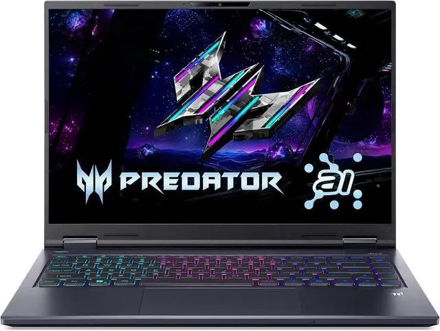 Alt view image 2 of 6 - Acer Predator Helios Neo 14 AI Gaming Laptop, 14.5" WQXGA 165Hz, Intel Core Ultra 9 285H 16-Core processor, RTX 5070 8GB Graphic, 32 GB DDR5 512 PCIe SSD, Windows 11 Pro